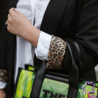Blazer Noir manche details leopard – Image 3